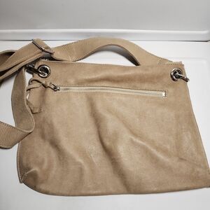 Roots Canada Suede Leather Crossbody Bag